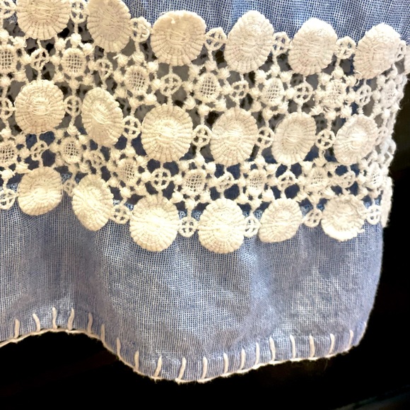 *NWOT* Rose & Rose Foras Embroidered Dress Blue/White - Size M - Picture 12 of 16